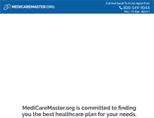 Tablet Screenshot of medicaremaster.org